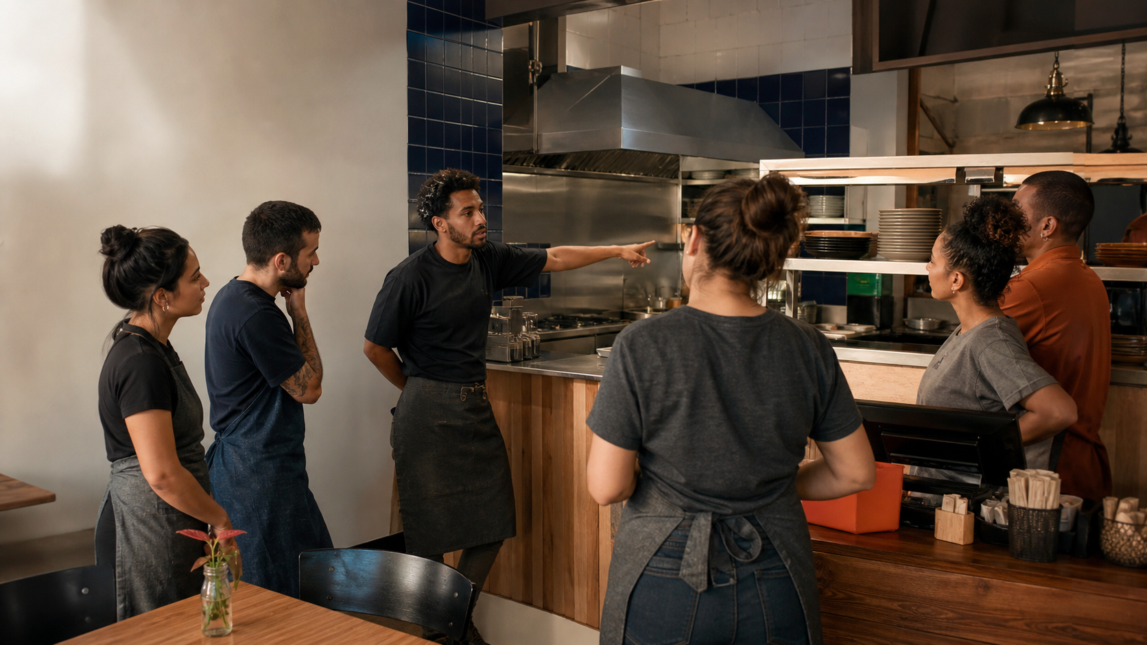 Horário de pico no restaurante: como reforçar a equipe sem aumentar a confusão